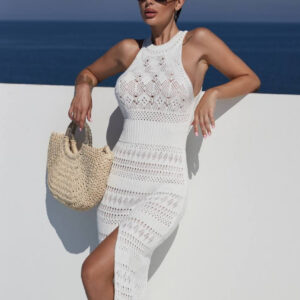 Sexy Hollow Back Beach Boho Dress