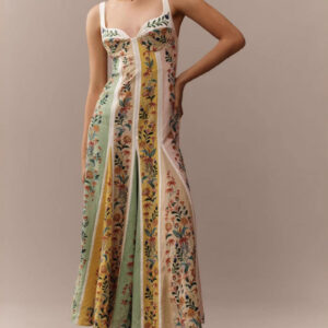 Halter Floral Printed Boho Dress